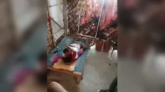 Street Whore Caught Fucking Older Guy For Cash In Backroom