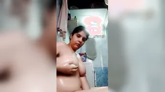 Shy Girl Filming Herself Naked In Shower Getting All Soapy