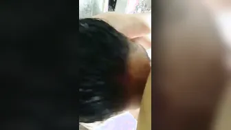 South Indian Aunty Giving Him Messy Wet Blowjob Until He Cums