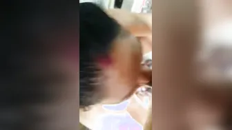 South Indian Aunty Giving Him Messy Wet Blowjob Until He Cums