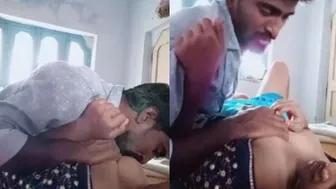 Married Marathi Wife Getting Her Boobs Licked By Her Coworker