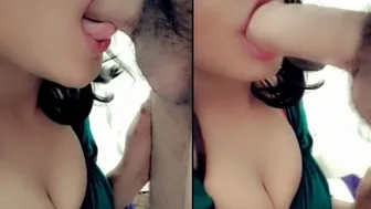 Horny GF Sucking Cock Like She Loves Every Second Of It