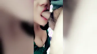 Horny GF Sucking Cock Like She Loves Every Second Of It