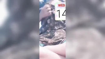 Naughty Girl Flashing Pussy To Boyfriend Beside Her Sister