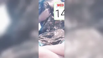 Naughty Girl Flashing Pussy To Boyfriend Beside Her Sister