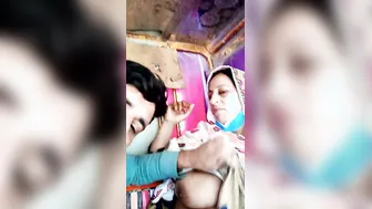 Mature Married Woman Getting Her Tits Sucked Inside His Truck