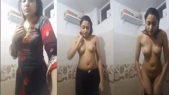Tall Indian GF Showing Off Her Naked Body For Lover