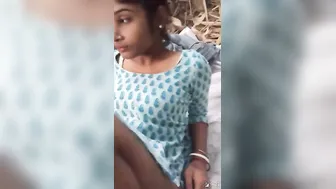 Bengali Wife Sneaking Around Fucking Neighbor In The Garden