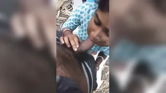 Bengali Wife Sneaking Around Fucking Neighbor In The Garden