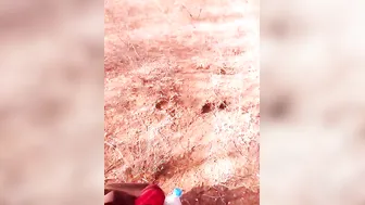 Village Girl Flashing Her Tits And Pussy In The Open Fields