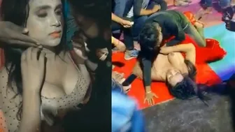 Horny Bihari Girl Dancing And Stripping At The Local Party
