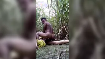Curvy Village Girl Taking It Hard In The Fields Behind Home