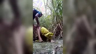 Curvy Village Girl Taking It Hard In The Fields Behind Home