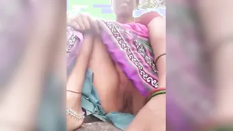 Wife Spreading Her Legs Showing Everything In The Backyard