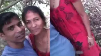 Stroking My Hard Cock Outside While Wife Watches And Smiles