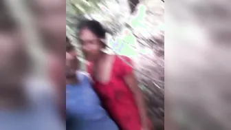Stroking My Hard Cock Outside While Wife Watches And Smiles