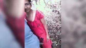 Stroking My Hard Cock Outside While Wife Watches And Smiles