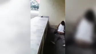 Young Couple Fucking Caught In The Act By Someone Passing By