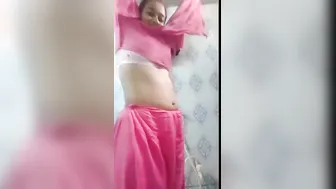 Horny GF Stripping Naked Recording Herself At Home