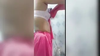 Horny GF Stripping Naked Recording Herself At Home
