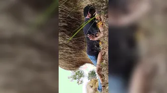 GF Riding Boyfriend Outdoors For Their Very First Time