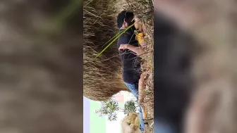 GF Riding Boyfriend Outdoors For Their Very First Time