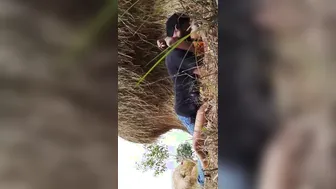 GF Riding Boyfriend Outdoors For Their Very First Time