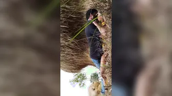 GF Riding Boyfriend Outdoors For Their Very First Time