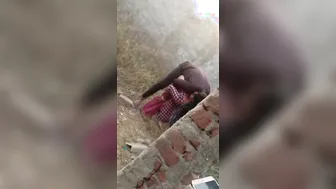 Bending Her Over And Fucking Her From Behind In The Outdoors