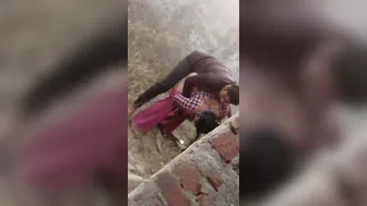 Bending Her Over And Fucking Her From Behind In The Outdoors