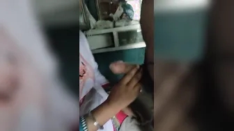 Indian Wife On Her Knees Sucking Husband's Dick At Home