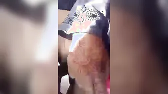 Covered GF Fucking Her Man In Risky Outdoor Location