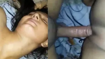 Horny Desi Babe Sucking And Choking On Her Boyfriend's Cock