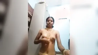 Telugu Wife Stripping Completely Nude For Her Online Boyfriend