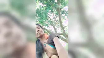 Telugu Wife Flashing Her Ass And Pussy Outside In Public