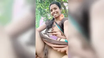 Telugu Wife Flashing Her Ass And Pussy Outside In Public