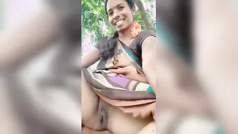 Telugu Wife Flashing Her Ass And Pussy Outside In Public