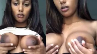 Cute Tamil GF Stripping And Showing Off Her Sexy Boobs