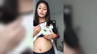 Cute Tamil GF Stripping And Showing Off Her Sexy Boobs