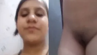 Cute Indian Virgin Exposing Her Tight Pussy And Tits