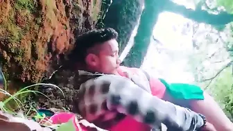 Village Wife Cheating Outdoors Getting Fucked Behind His Back