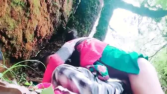 Village Wife Cheating Outdoors Getting Fucked Behind His Back