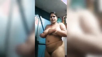 Chubby Village Wife Sending Naughty Selfies To Her Man In Bed