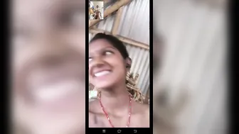 Village Wife Stripping Naked During Private Video Call For Me