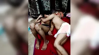 Two Slutty Wives Sharing Dick Together During Live Stream Show