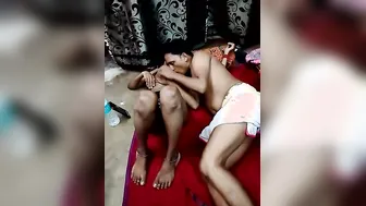 Two Slutty Wives Sharing Dick Together During Live Stream Show
