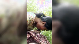 Village GF Sucking My Dick Outdoors In Risky Public
