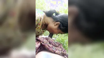 Village GF Sucking My Dick Outdoors In Risky Public
