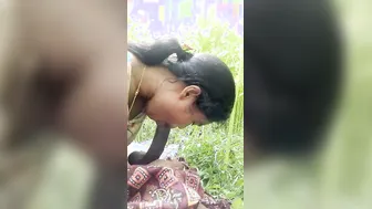 Village GF Sucking My Dick Outdoors In Risky Public