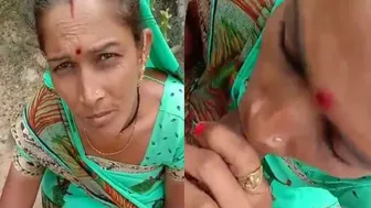 Local Village Slut Sucking Dick Deep In The Forest For Cash